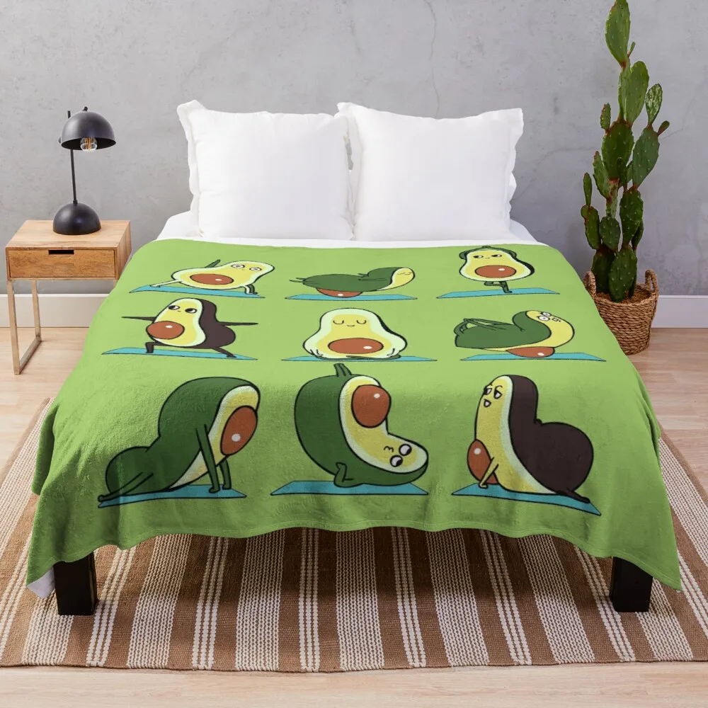 

Avocado Yoga Throw Blanket extra large blanket blanket lace
