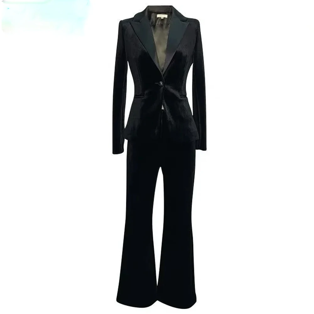 Женский однотонный Бархатный комплект