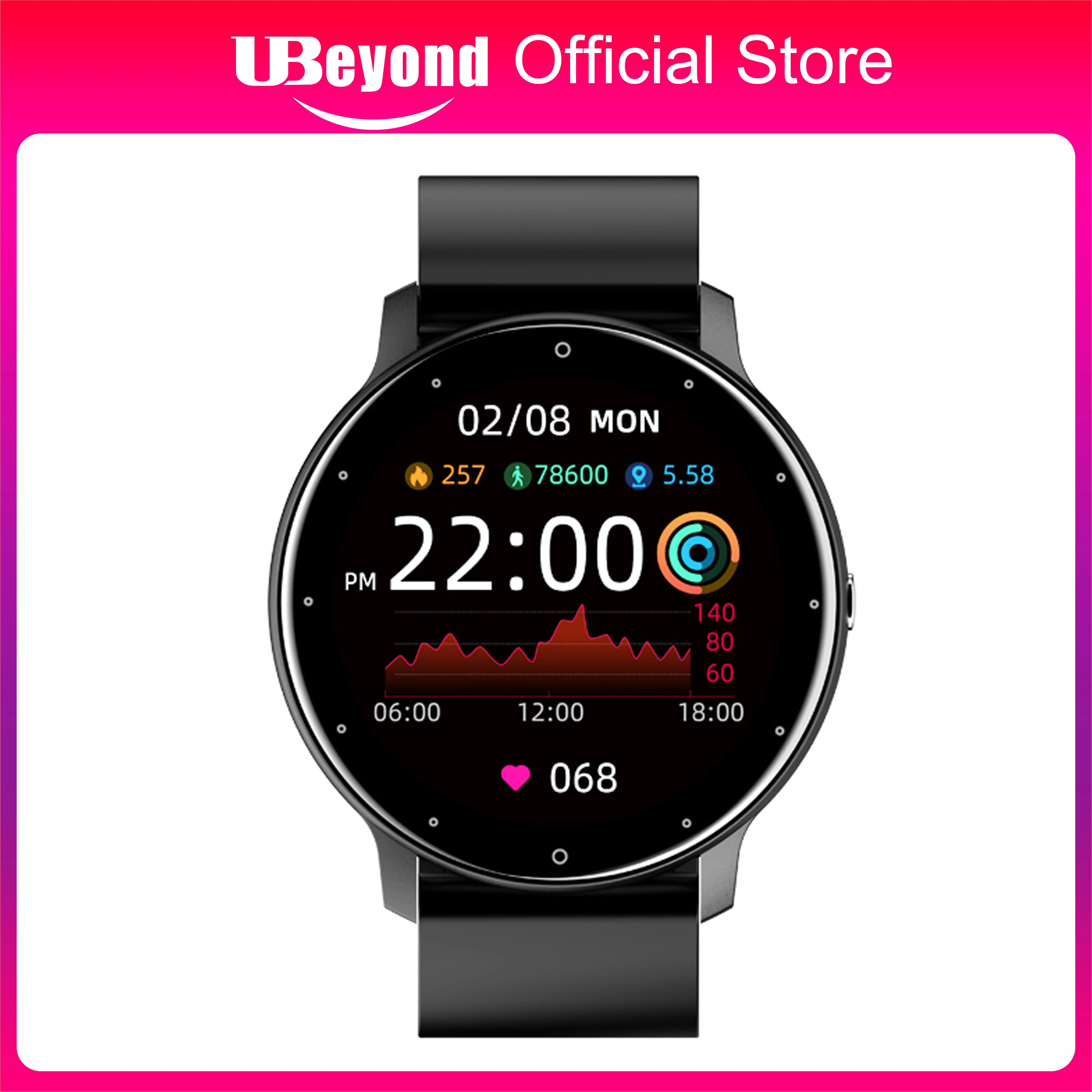 

Смарт-часы UBeyond, GPS, счетчик калорий, 50 м, водонепроницаемый, шагомер, пульсометр, артериальное давление, мониторинг здоровья для телефонов ...
