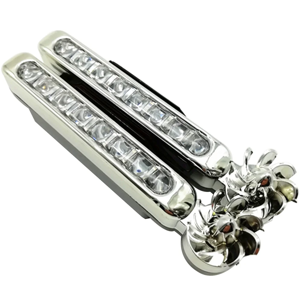 

Lights Running Light Car Wind Power Auto Ledheadlights Daytime Decorative