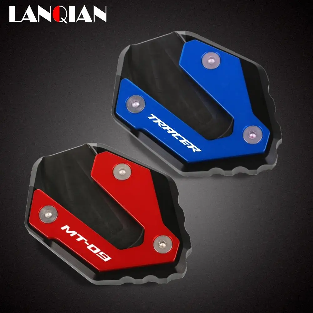 

CNC Moto Foot Side Stand Pad Plate Kickstand Enlarger Support Extension For Yamaha MT09 MT-09 Tracer 900 GT XSR900 FZ09 XSR 900