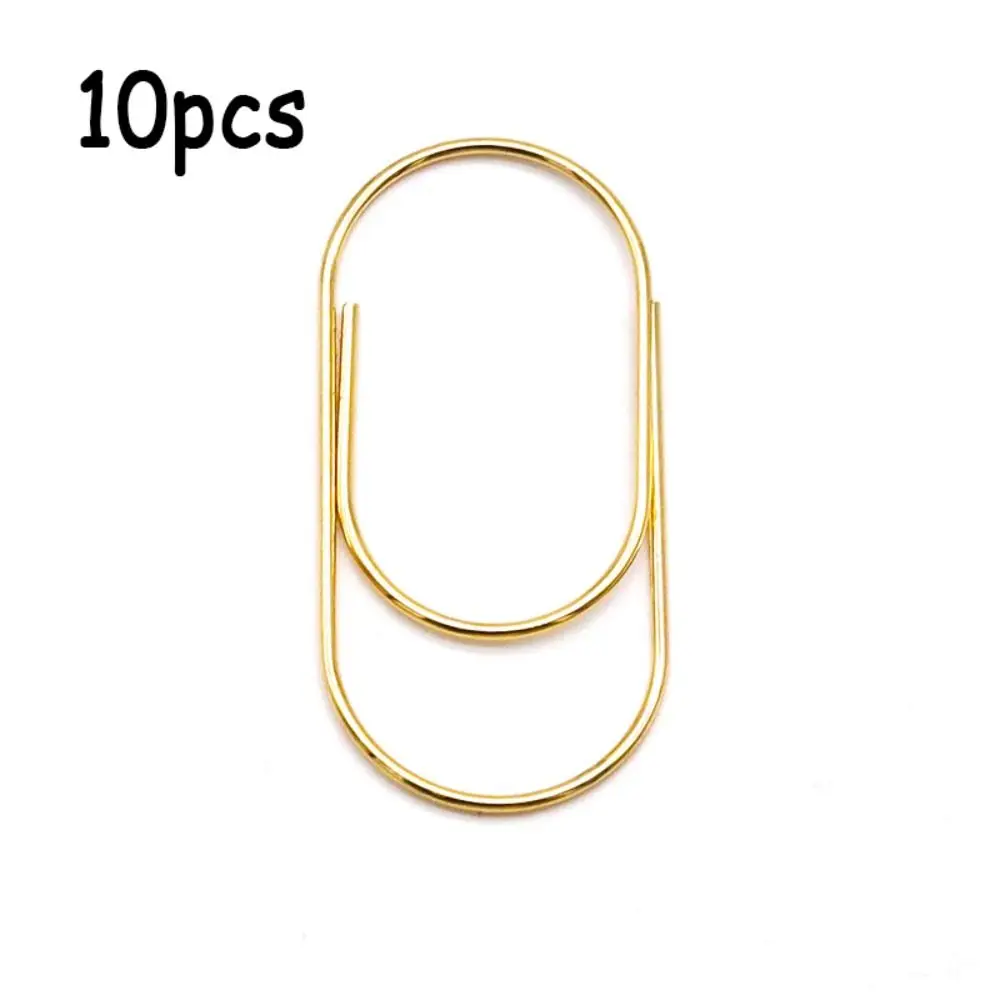 

Розовые золотые металлические скрепки 50 мм, набор из 10 штук