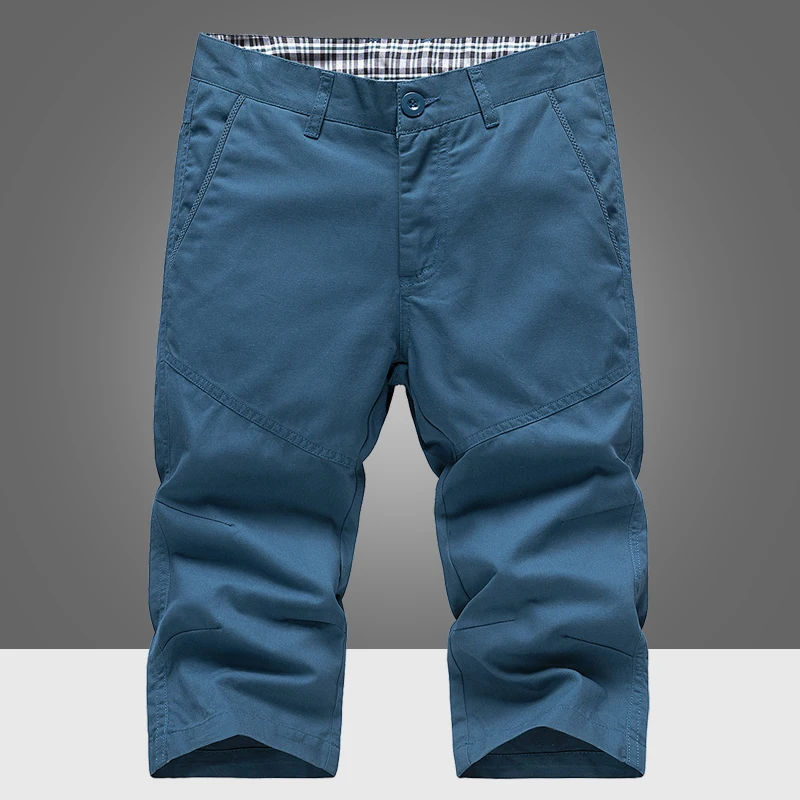 

Summer Shorts Men's Casual Loose Capri Pants Summer Ice Silk Thin Five-Point Outer Wear Middle Pants2022