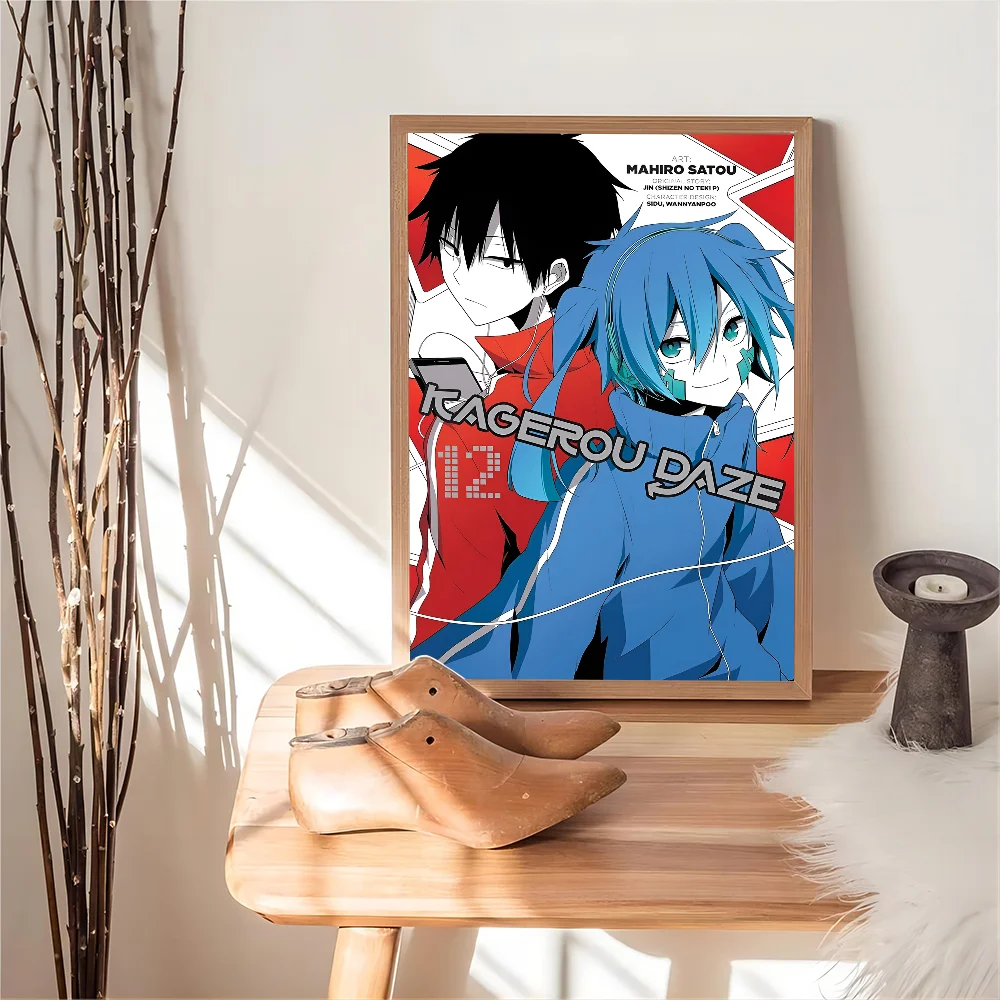 Аниме Kagerou Daze классические винтажные постеры Декор Картина на стену белая