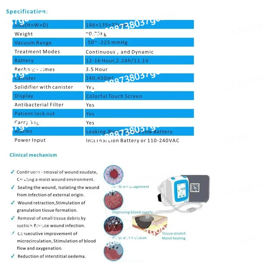 Медицинское устройство для терапии ран отрицательного давления использующее в