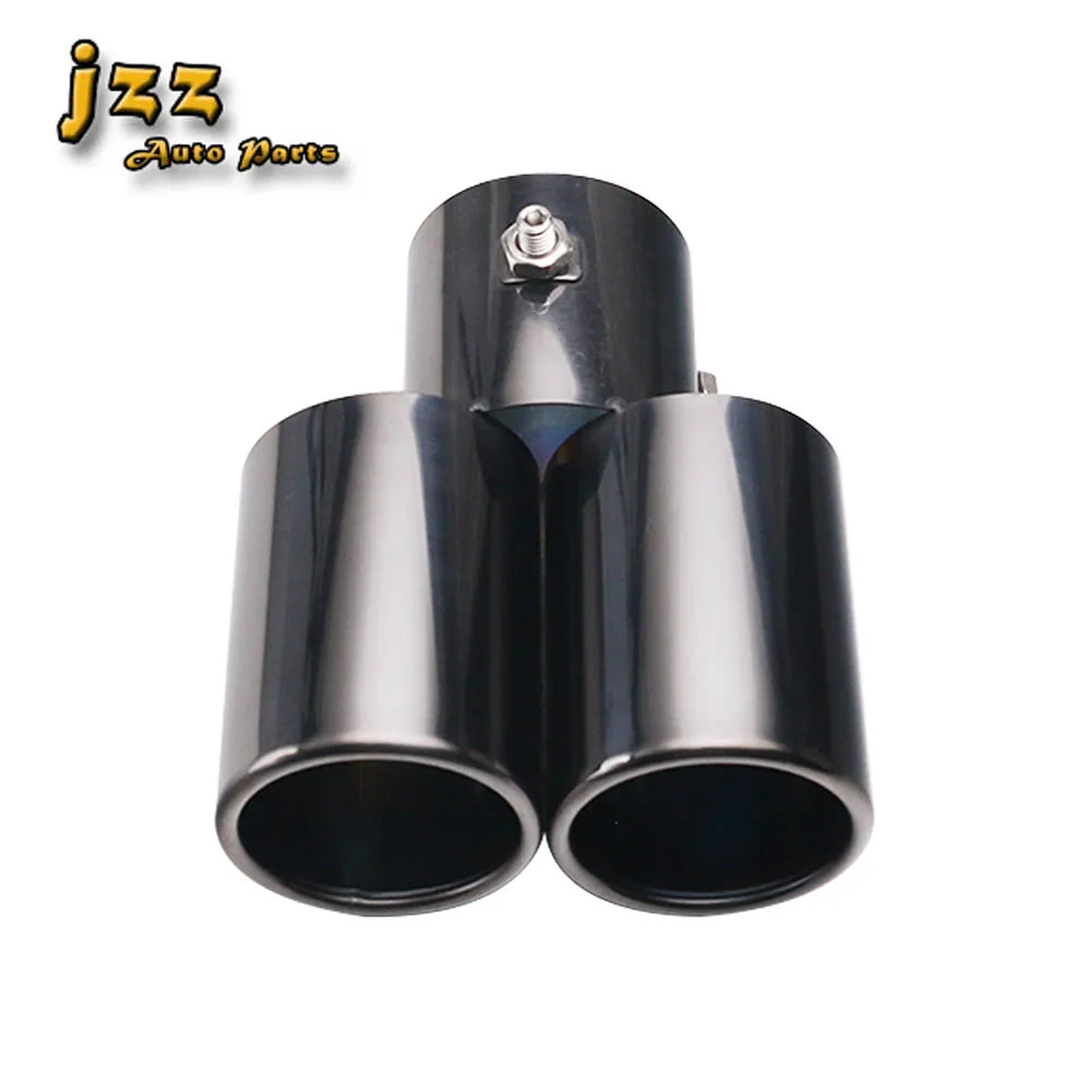 Двойной наконечник выхлопной трубы 2 5 дюйма ID входной вход скрученный край из