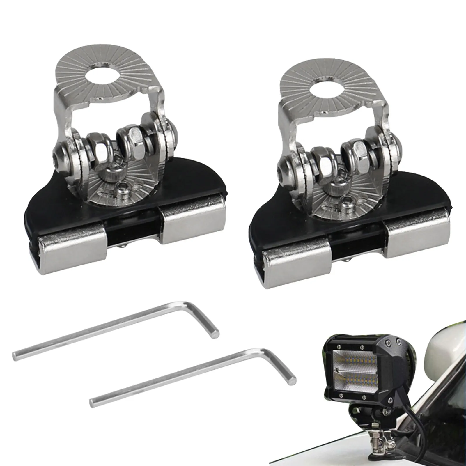 

LED Light Bar Mounting Bracket Adjustable LED Light Bar Mounting Brackets Work Light Mount Clamp Holders Clamp Holder For