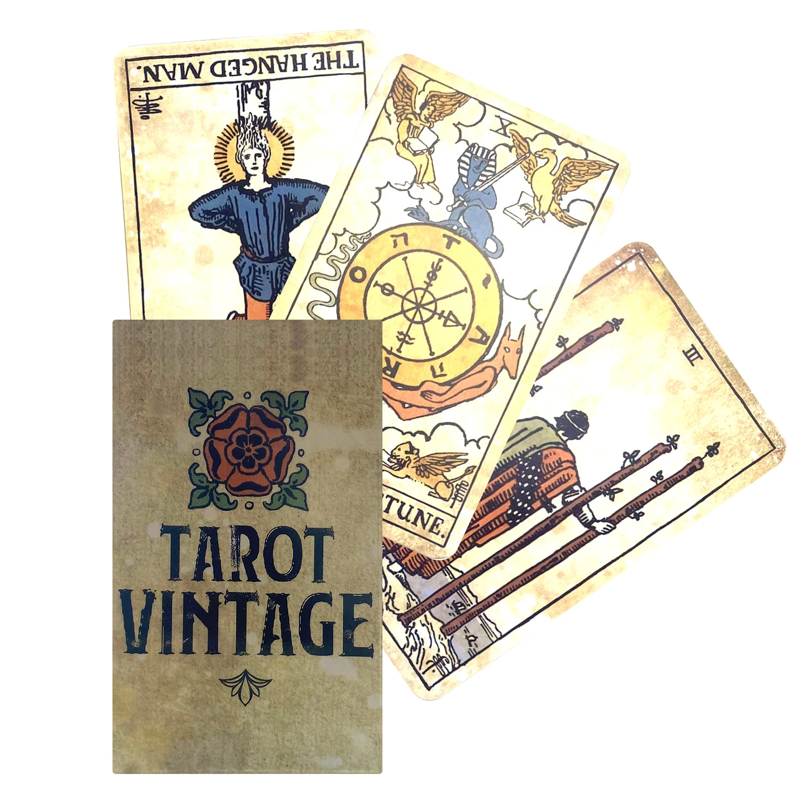 

Tarot Vintage Fate Divination Tarot Deck Family Party Board Game Playing Cards English Oracle Guidance Cards For Beginners