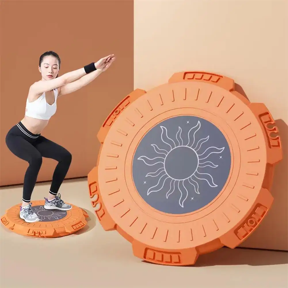 

Yoga Balance Board Wobble Fitness Rotation Massage Round Exerciser Stability Waist Twisting Board Gym Plates Disc X7H5