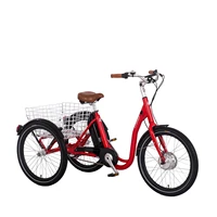 electric tricycle 250w front motor adult tricycle with rear basket
