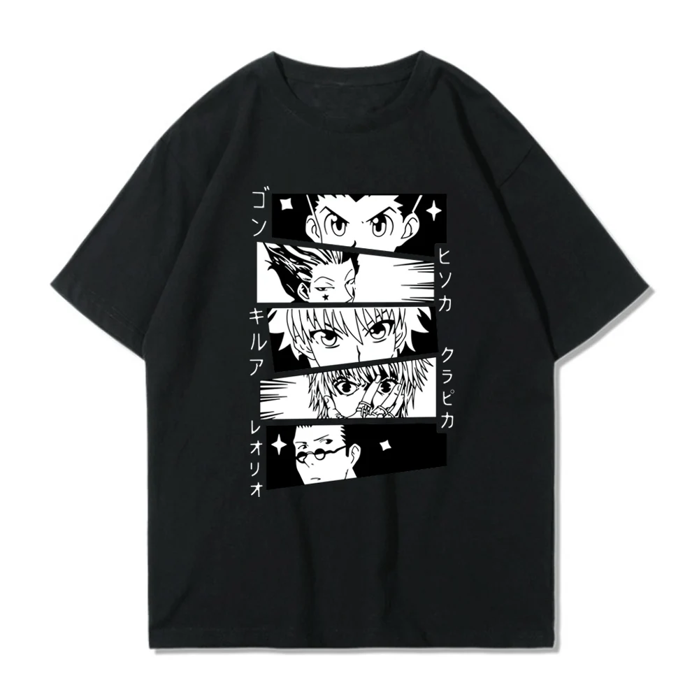 Футболка Hunter X футболка с изображением гона и Киллы аниме мультфильм одежда в