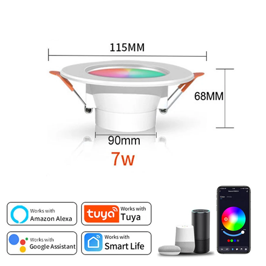 

Globvat умный светодиодный точечный светильник Zigbee 5/7/10/15Вт