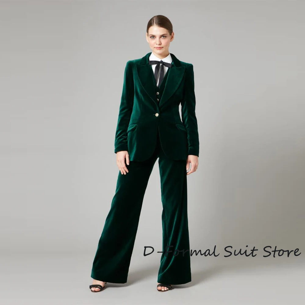 Ladies Blazer Pantsuits Two Piece Set Office Women Business Single Buttons Straight Pants + Slim Jacket Formal Suit