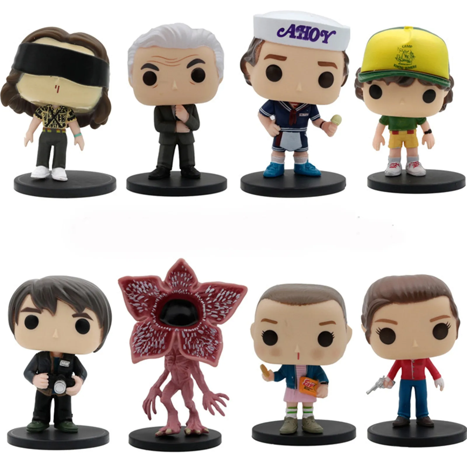 

8pcs Stranger Things Figure Vinyl Dolls For Collection Stranger Things Eleven Character Dustin Action Figure Toys Model Doll