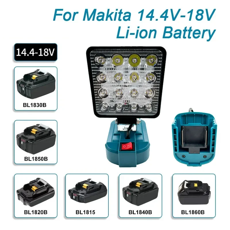 3/4 дюйма уличный фонарик светодиодный рабочий свет для Makita 14 4-18 В литий-ионный