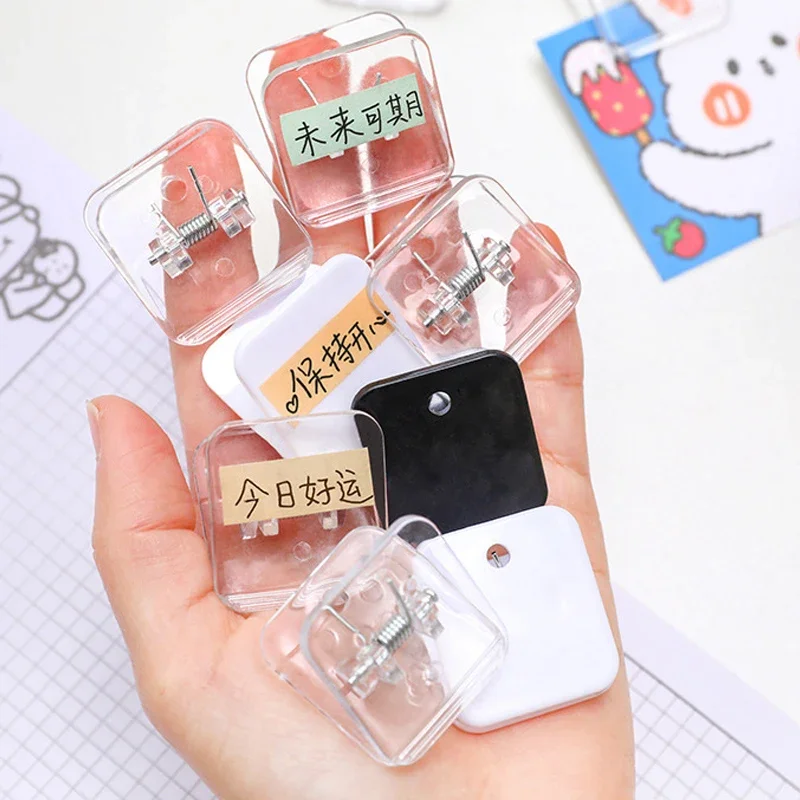 

Bag Office Laundry For Home Bill Clips 5 Sealing Stationery Plastic Paper Hinge Clips Clips Clothesline Transparent Hanging Food