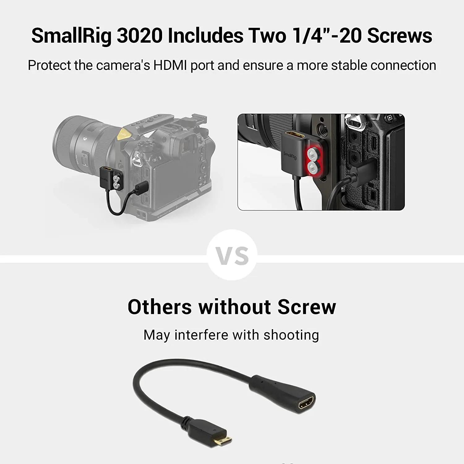 Ультратонкий Кабель-адаптер SmallRig 4K HDMI от A до A/C к /D для BMPCC и 6K/для Sony A7SIII/для Panasonic |