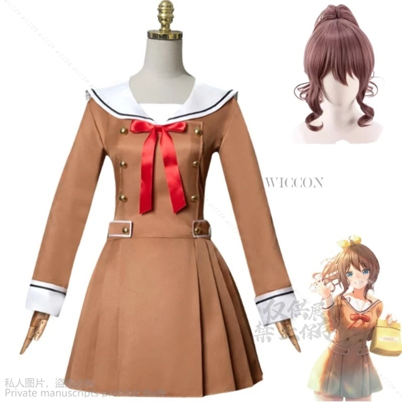 Аниме челка мечта! Saya Yamabuki Toyama Kasumi Rimiri Косплей Костюм Poppin'Party JK школьная форма