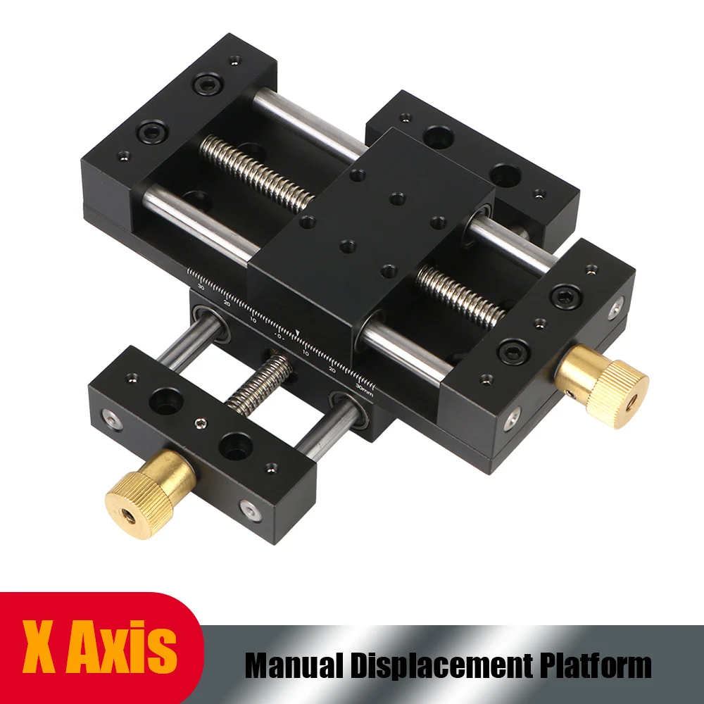 

Precision Sliding Table Fine‑Tuning Linear Stage X-Axis 40x70mm Manual Translation Displacement Station Platform Sliding Table