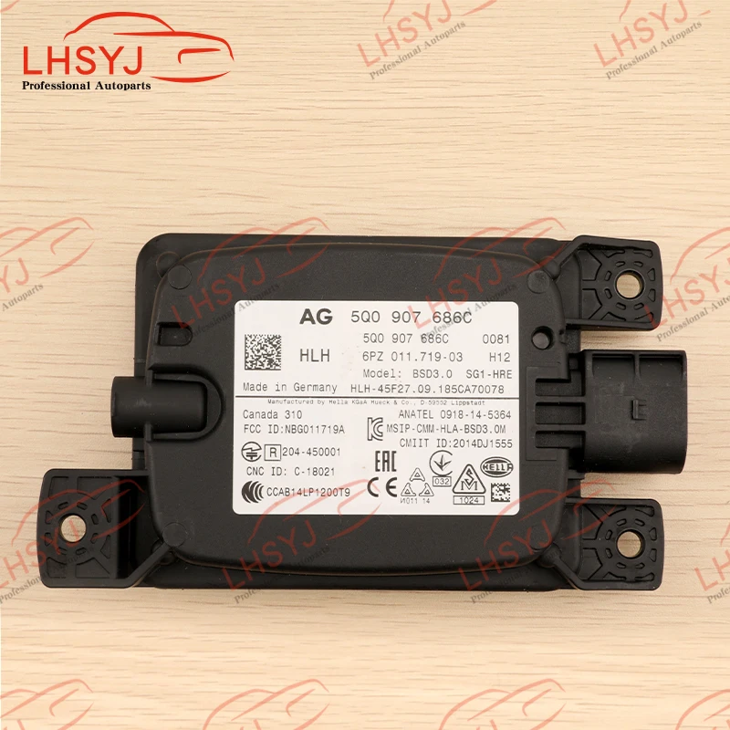 Фото 5Q0 907 685 C/5Q0 907 686 C для VW Golf 7 Mk7 Octavia Seat Sharan Превосходное изменение движения Модуль боковой системы помощи Радар датчика №4