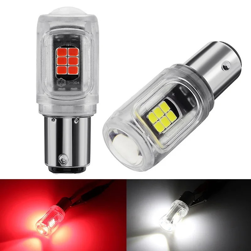 

1pcs 16SMD S25 1156 BA15S BAY15D 1157 P21/5W Brake Lights Bulbs Car LED Strobe Flash Two Modes LED P21W Auto Reserve Lamp DRL