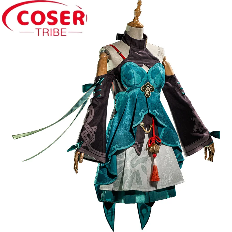 

COSER TRIBE Anime Game Honkai Star Rail Bryn Appril Halloween Carnival Role Play Costume Complete Set