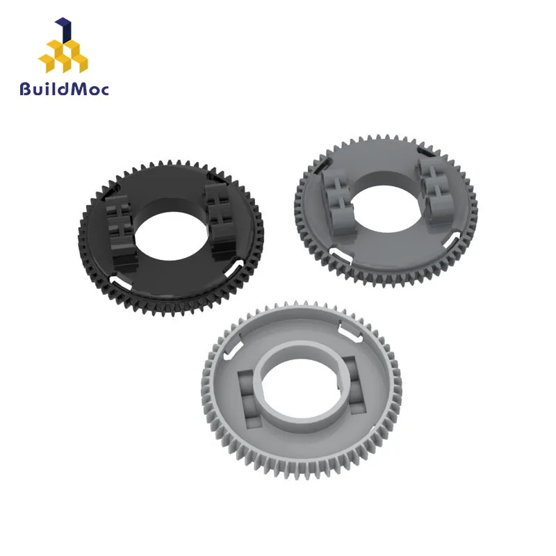 

BuildMoc, 1 шт., сборные частицы 18938, верхняя часть 60 зубьев, большие поворотные настольные кирпичи, сменные высокотехнологичные игрушки