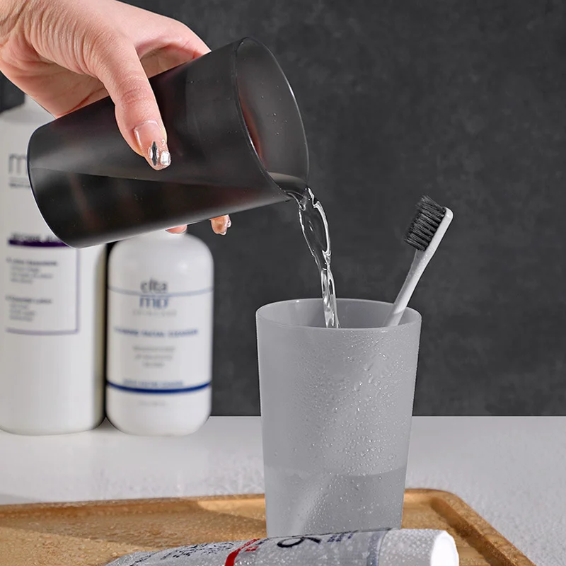 

Семейная чашка для зубной щетки, твердые дорожные туалетные принадлежности, пластиковая кружка для полоскания рта, Нескользящие чашки для ...
