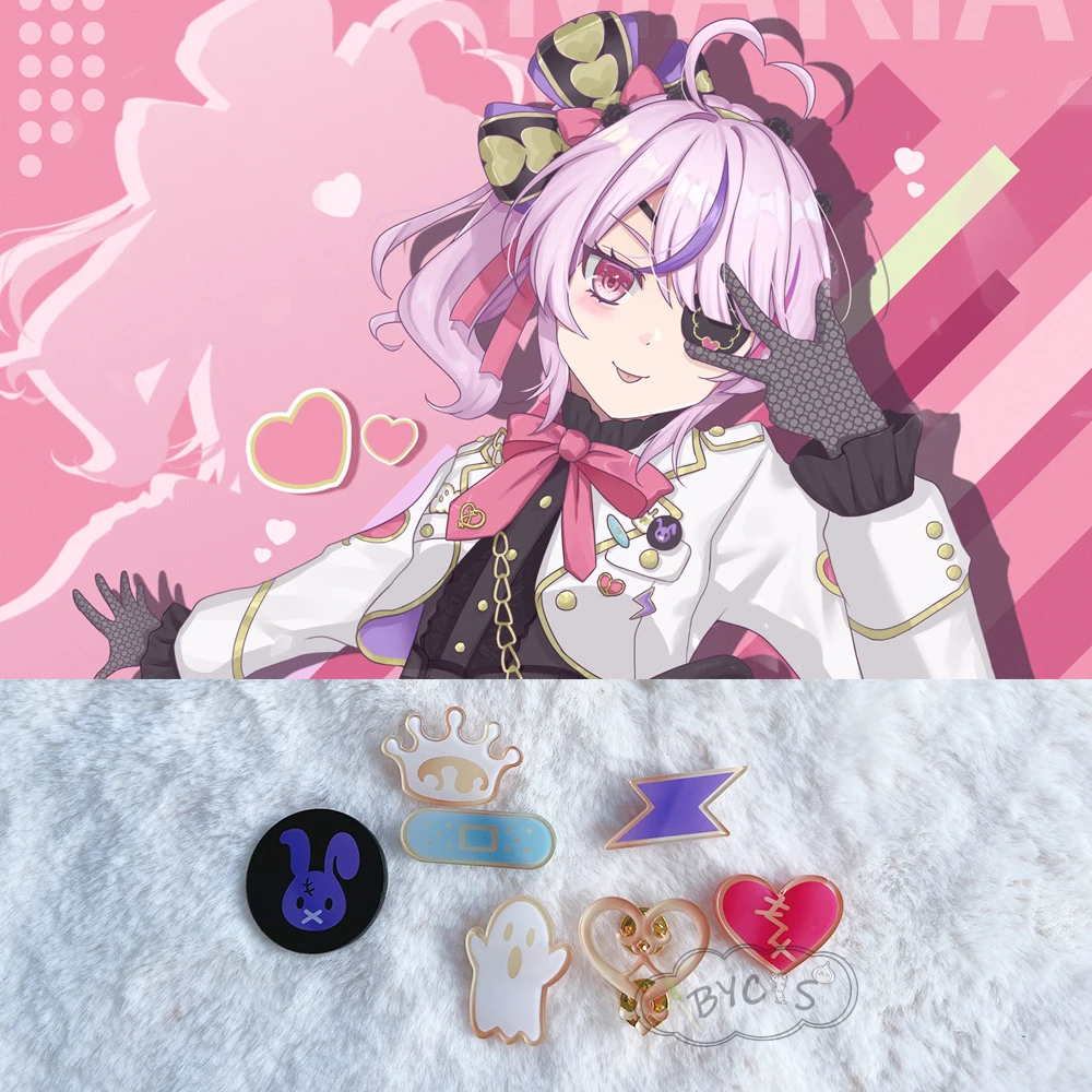 

Anime Vtuber ILUMA Maria Marionette Cospaly Props Accessories Acrylic Badge Button Brooch Pin Souvenir Clothes Decoration Gift