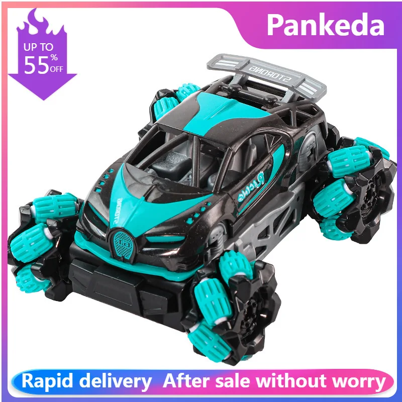 

Drift RC Car With Led Lights Music 2.4G Glove Gesture Radio Remote Control Spray Stunt Car 4WD Electric Children Toys rc truck