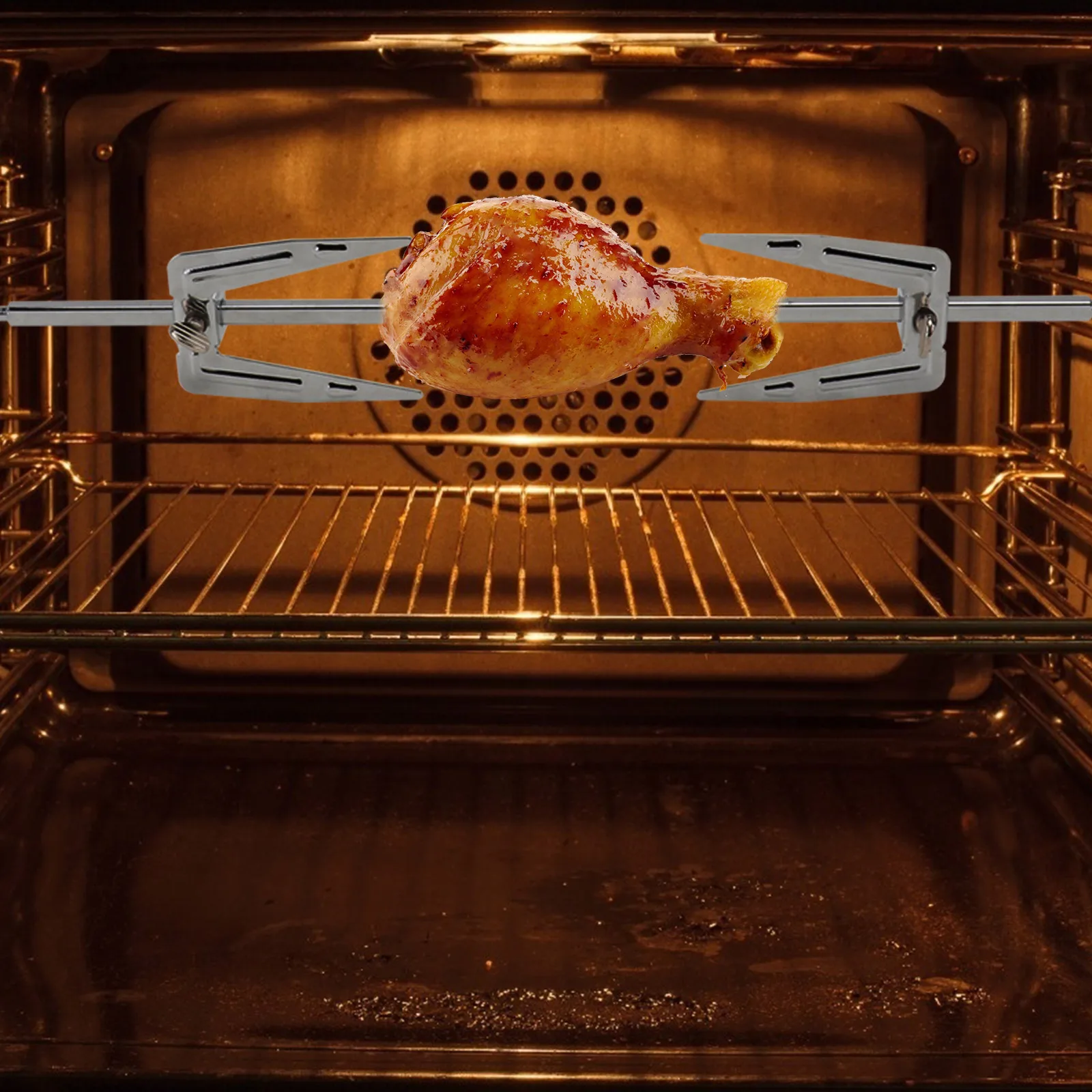 1 шт. высококачественные вилки для гриля шампуры вращающийся гриль шампур мяса