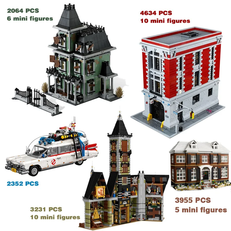 

Home Alone Haunted House Mega Drop Firehouse Headquarters Mystery Mansion 10273 75827 10228 10274 21330 75904 Building Blocks