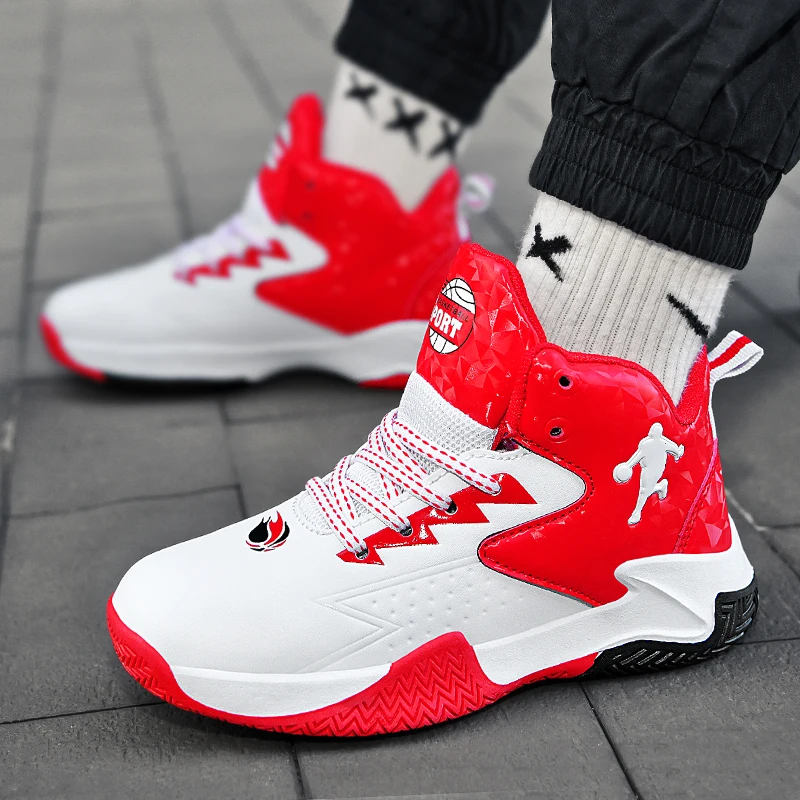 Kids Basketball Sneakers Children's 2022 Autumn Casual Shoes Boys' Sneakers Girls' Shoes Leather Lace Up Training Shoes