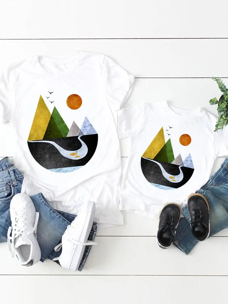 

Tee Women Child Kid Travel Holiday Adventure Clothing Boy Girl Summer Family Matching Outfits Mom Mama Graphic T-shirt Clothes