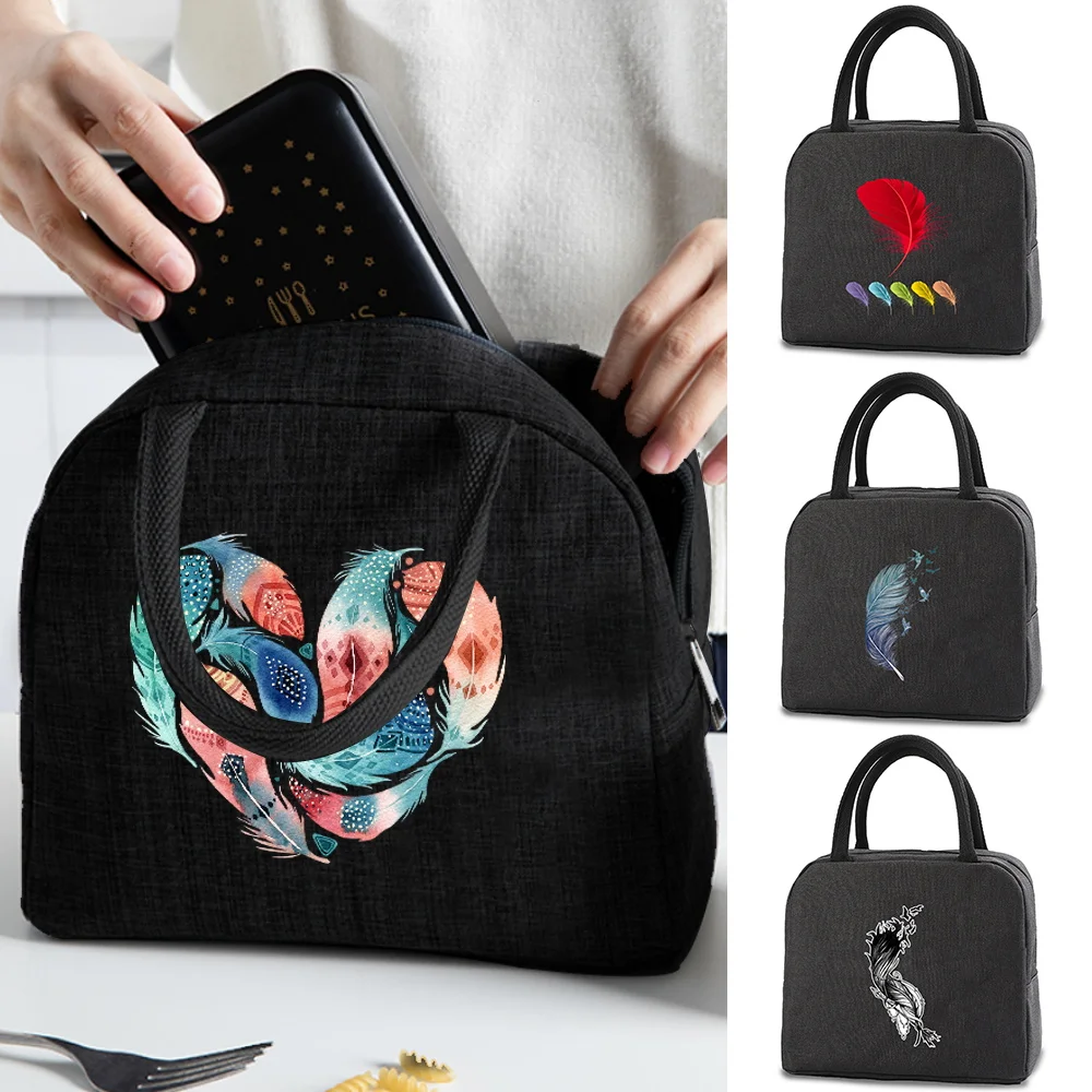 

Thermal Lunch Bag Cooler Handbag Portable Insulated Box Canvas Cold Food Container School Picnic Men Women Kids Travel Lunch Box