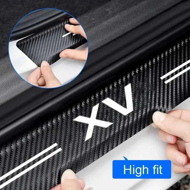 Светящиеся наклейки на порог автомобиля Стайлинг для Subaru XV логотип эмблема