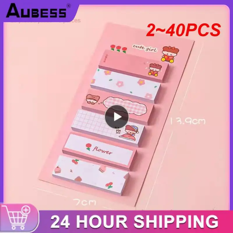 

2~40PCS Kawaii Cartoon Sticky Notes Adhesive Office School Supplies Stationery Memo Pad Index Notepad Sketchbook Planner