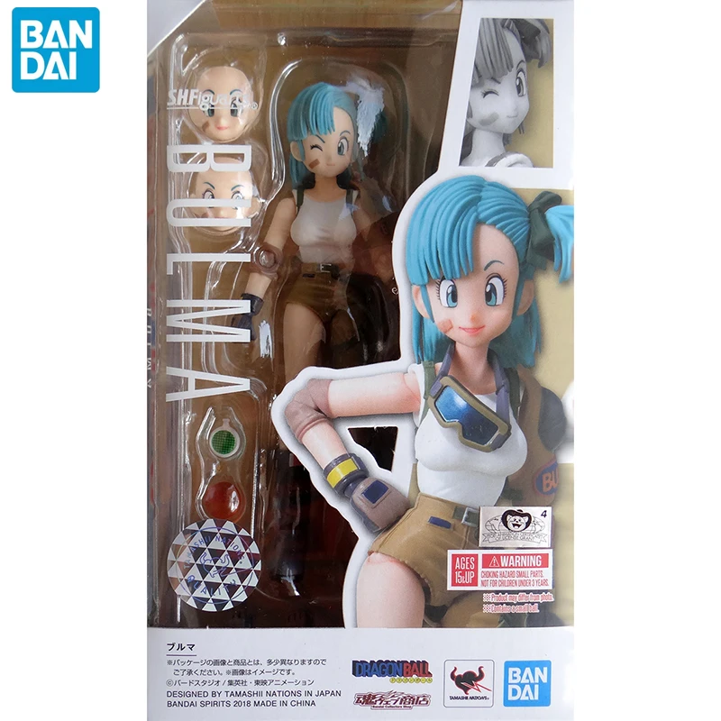 

Оригинальная фигурка Bandai из аниме «Драконий жемчуг Z», SHF, бульма, локомотив, одежда, экшн-фигурка, игрушки, супер Сайя, бульма, молодость