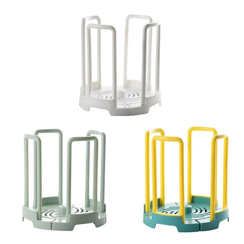 

Home Storage Supplies Retractable Plastic Storage Organizer Rotating Kitchen Drying Rack for Bowls Sturdy Durable Dropship