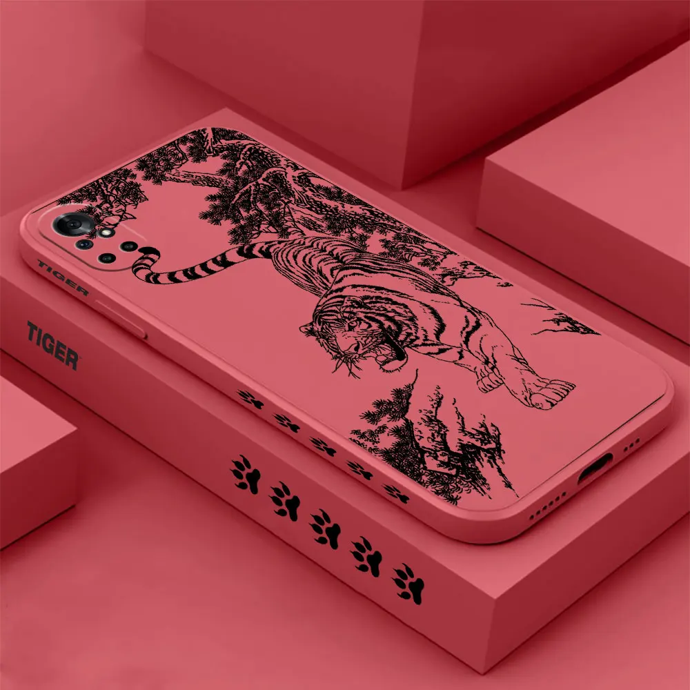 

Black Ink And Wash Tiger Phone Case For Huawei Nova 10 10SE 9SE 8 8SE 7 7SE 6 6SE 5 5I 4 3 3I 2 2S Pro 5G Cover Funda Cqoue Capa