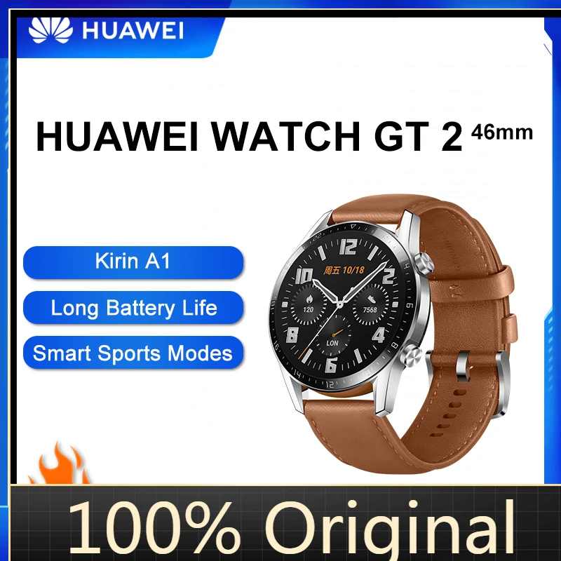 

Original Product HUAWEI Watch GT 2 Smart Watch Heart Rate Sleep Tracker Waterproof SmartWatch GPS Fitness Tracker