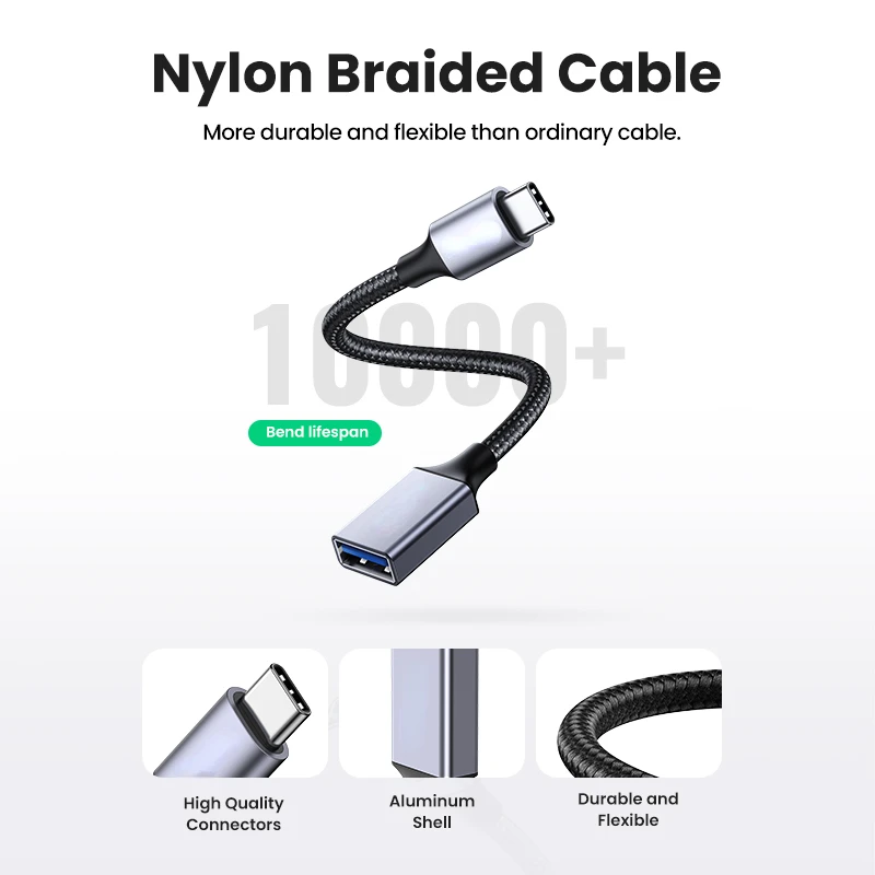

Free Shipping for Samsung GalaxyS 10 MacBook Pro 2019 USB C Adapter USB C to USB 3.0 OTG Adapter USB Type-C OTG Data Cable Conne