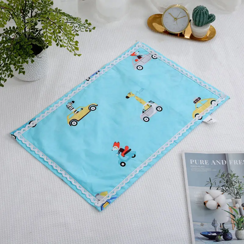 Cartoon Style Cotton Children Pillowcase Sweat-absorbing Breathable Four Seasons Pillowcase Household Pillow Dust Protect Cover