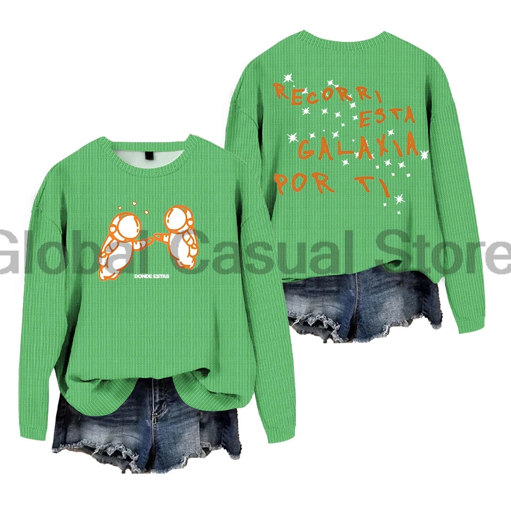 Ivan Cornejo Donde Fag Merch Mirada Tour Джемперы Женский вязаный свитер с круглым вырезом и