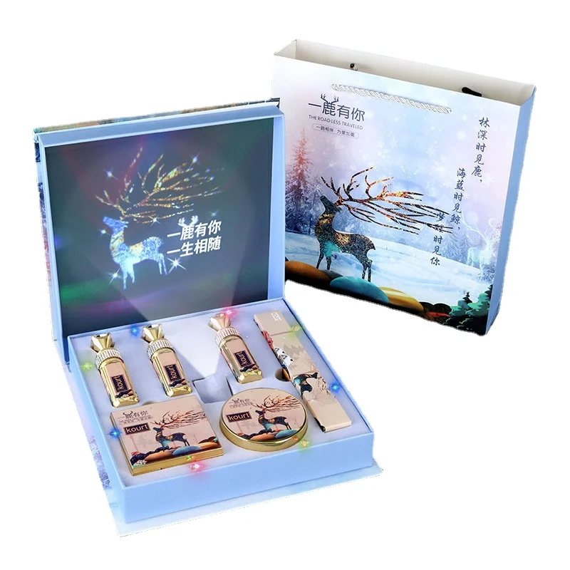 

Подарок на день рождения для подруги набор помады Подарочная коробка подарок на день Святого Валентина практичный косметический набор эле...