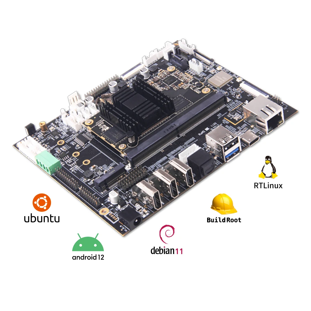 Настраиваемые интерфейсы макетной платы ODM MIPI EDP CAN RS232 GPIO USB M.2 SATA Rk3568 RK3588 RK3567 Плата