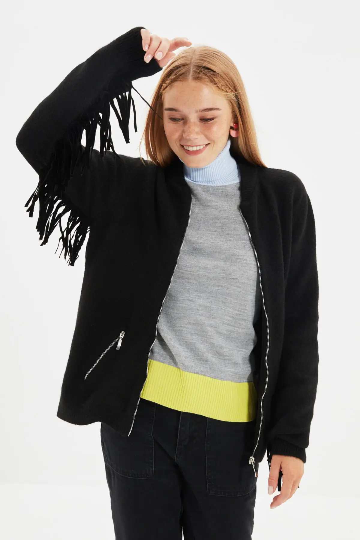 

Trendyol Трикотажные изделия с кисточками кардиган TWOAW22HI0528