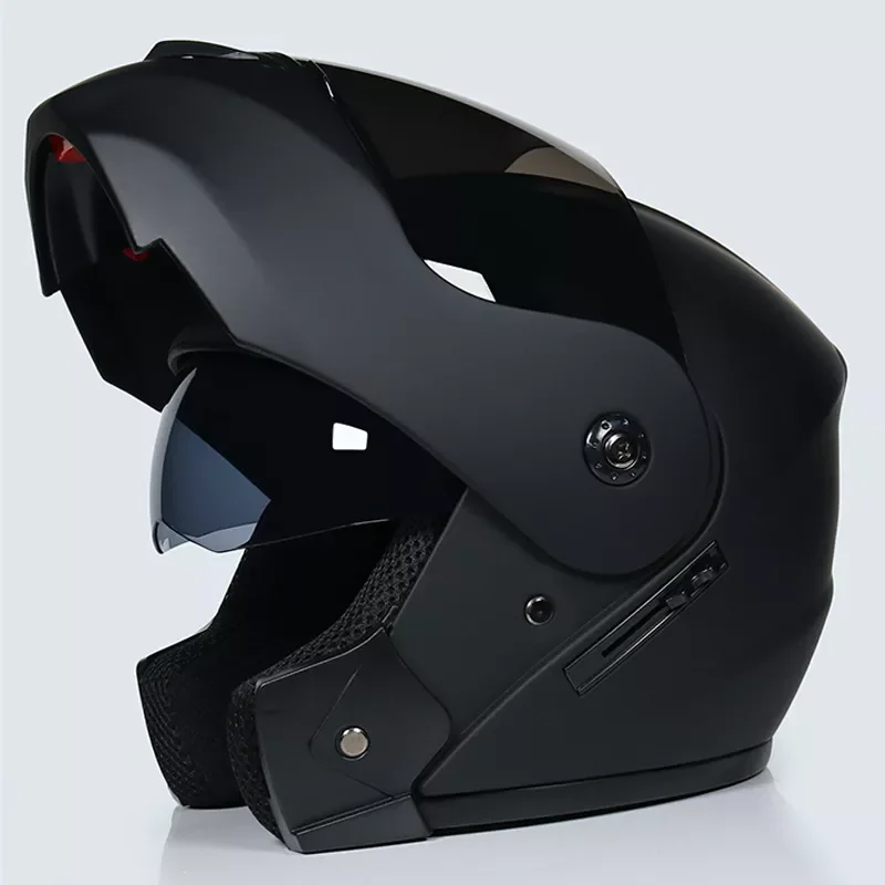 

2020 Latest Motorcycle Helmet Safety Modular Flip DOT Approved Flip Up Helmet Abs Full Face Motorcycle Helmets