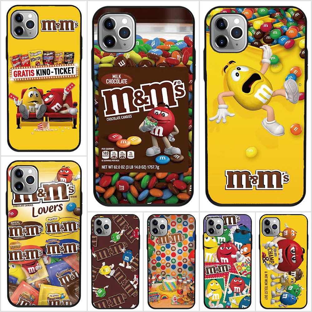 

For LG K50S K40S K51S K41S K71 K42 K51 K22 K52 K62 K61 K40 Silicone Case M&Ms Chocolate Soft TPU Phone Cover Protective