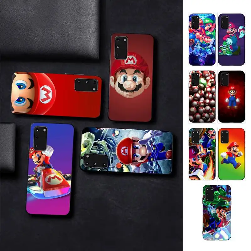 

BANDAI Mario Phone Case for Samsung S10 21 20 9 8 plus lite S20 UlTRA 7edge